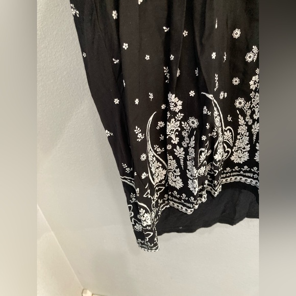 Lucky Brand Boho Floral Neutral Casual Western Long Sleeve Soft Top - Picture 3 of 6